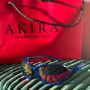 AKIRA Vibrant Blue Sunglasses
